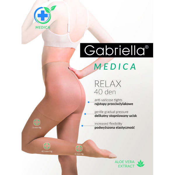Ciorapi Dama Compresivi Medicinali Gabriella Relax Medica 40 den