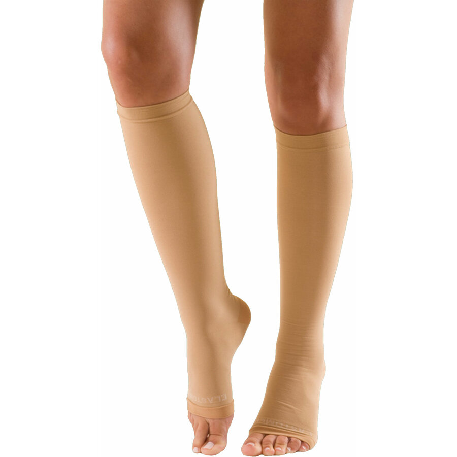 Ciorapi compresivi anti-varice pentru calatorie pana la genunchi