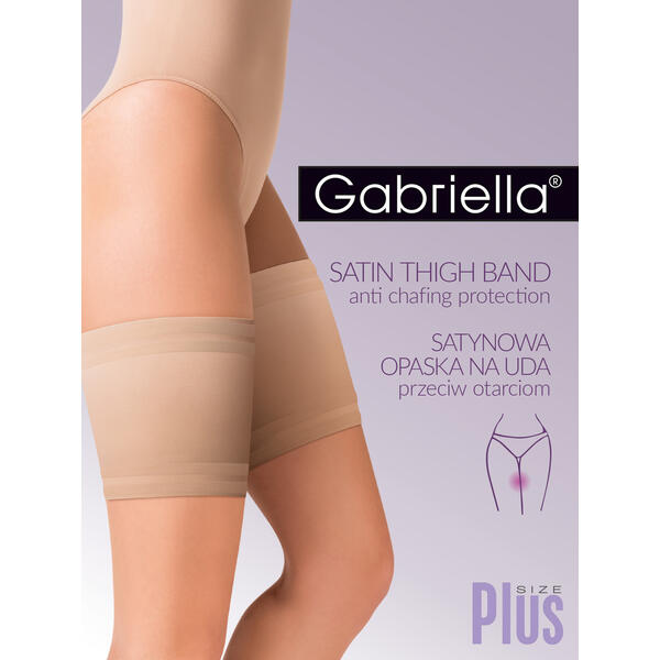 Jartiera Gabriella Satin Thigh Band  Plus Size