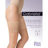 Jartiera Gabriella Wzor/Mesh Thigh Band Plus Size