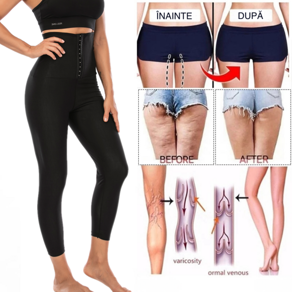 Pressio Colanti Compresivi pentru slabit din Neopren Thermo Slim Aiko negru