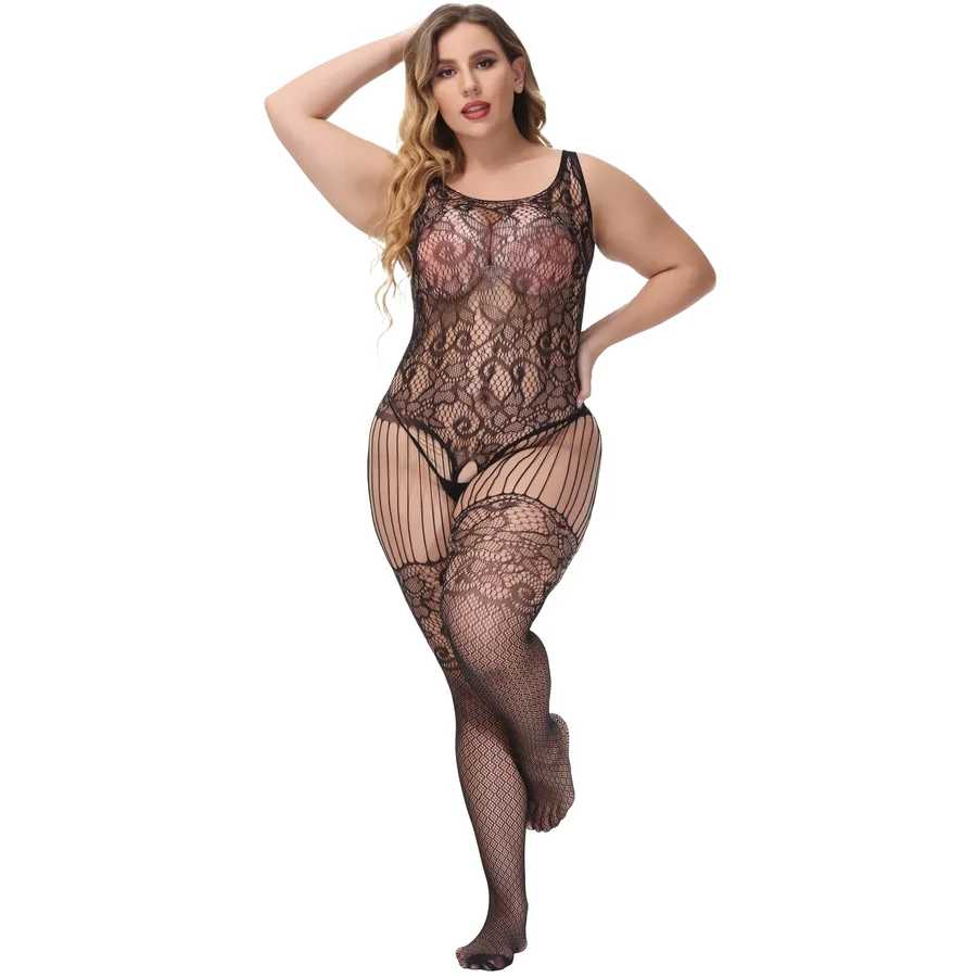 Body Stockings Plus negru