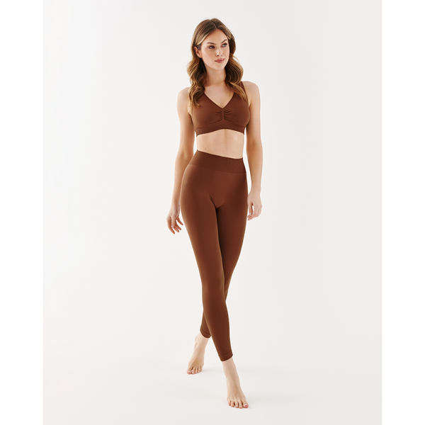 Colanti Gabriella cu Push UP fara cusatura mocca