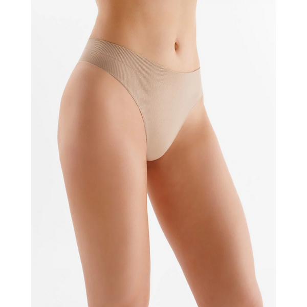 Slip brazilian fără cusături Gabriella bej