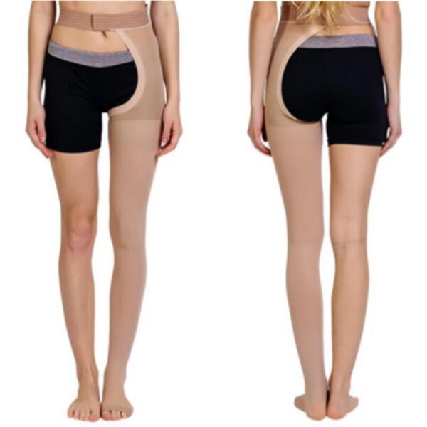 Ciorapi Compresivi Medicinali Pressio AT cu prindere in talie bej vârf deschis 22-32 mmHg